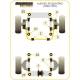 Audi 80/ 90 Quattro inc Avant (1983-1992) S2 Coupe B3 (1991-1996) Front Outer Roll Bar Mount Lower 16mm - 16mm PFF3-105BLK