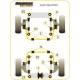 Audi Coupe Quattro (1985-1996) Quattro (1980-1991) Quattro Sport Powerflex Front Anti Roll Bar Mount 25mm PFF3-103-25BLK