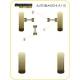AUTOBIANCHI A112 (1969 - 1986) Inc ABARTH Powerflex Front Track Control Arm Outer Bush PFF4-201BLK