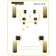 Ford Fiesta Mk4 (1995 - 1999) & Mk5 (1999 - 2002) Powerflex Front Anti Roll Bar Mounting Bush 16mm - 16mm PFF19-603BLK