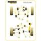 Ford Focus Mk1 inc ST and RS (up to 2006) Powerflex Exhaust Mounts EXH013