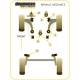 Renault Megane II inc RS 225/ R26 and Cup (2002 - 2008) Powerflex Front Arm Front Bush Camber Adjustable PFF60-501GBLK