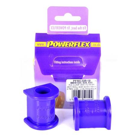 BMW E30 3 Series (1982 - 1991) Powerflex Rear Roll Bar Mounting Bush 18mm - 18mm PFR5-308-18