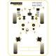 Volkswagen GOLF MODELS Powerflex Front Wishbone Rear Bush (Motorsport Use) PFF85-414BLK