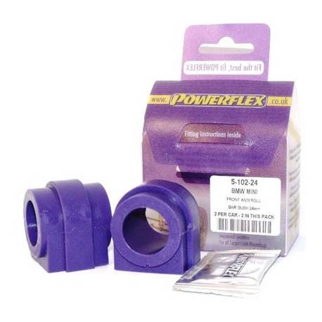 BMW Mini Generation 1 (R50/52/53) (2000-2006) Powerflex Front Anti Roll Bar Bush 24mm - 24mm PFF5-102-24