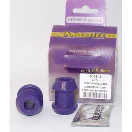 Audi 80/ 90 inc Avant (1973 - 1996) Powerflex Front Outer Roll Bar Mount Lower 16mm - 16mm PFF3-105