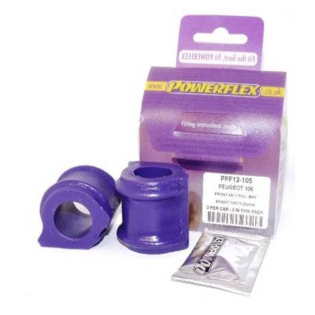 Peugeot 106 & 106 GTi/Rallye Powerflex Front Anti Roll Bar Mount (Inner) 22mm - 22mm PFF12-105