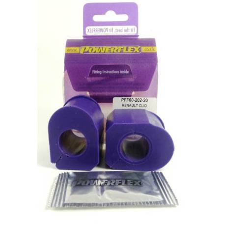 Renault Clio including 16v & Williams Powerflex Front Anti Roll Bar Chassis Mount Bush 20mm - 20mm PFF60-202-20