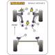 Renault Megane II inc RS 225/ R26 and Cup (2002 - 2008) Powerflex Rear Lower Engine Mounting Bush PFF60-524R